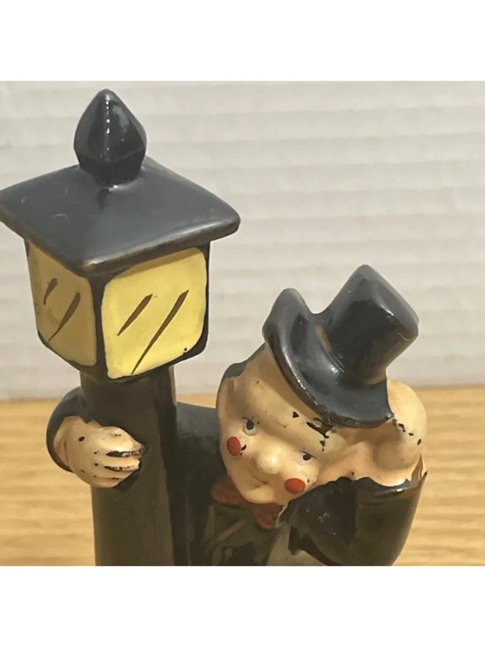 Vtg 1959 Hobo Charlie Chaplin Lamp Post Ashtray Drunk Clown Boozer Japan MCM
